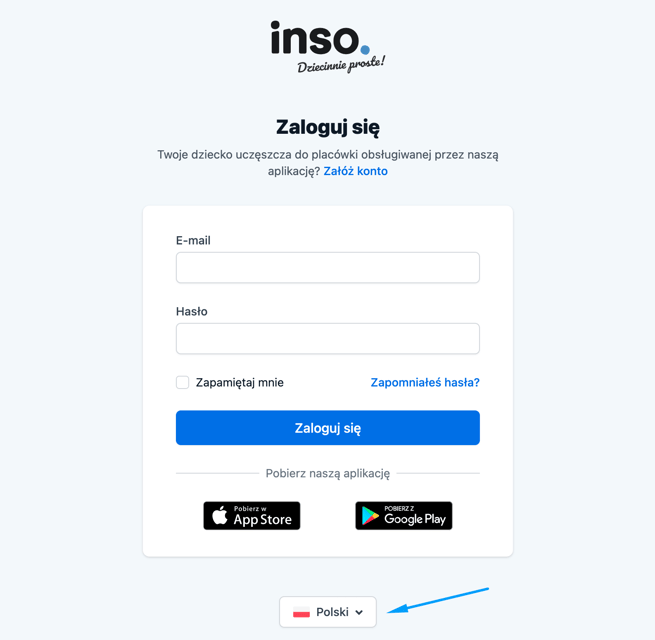How to change the language version of the Inso application?1