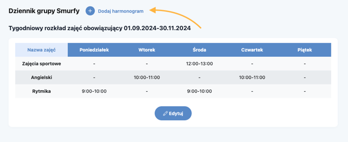 harmonogram-zajęć-dziennik-zajec-przedszkola